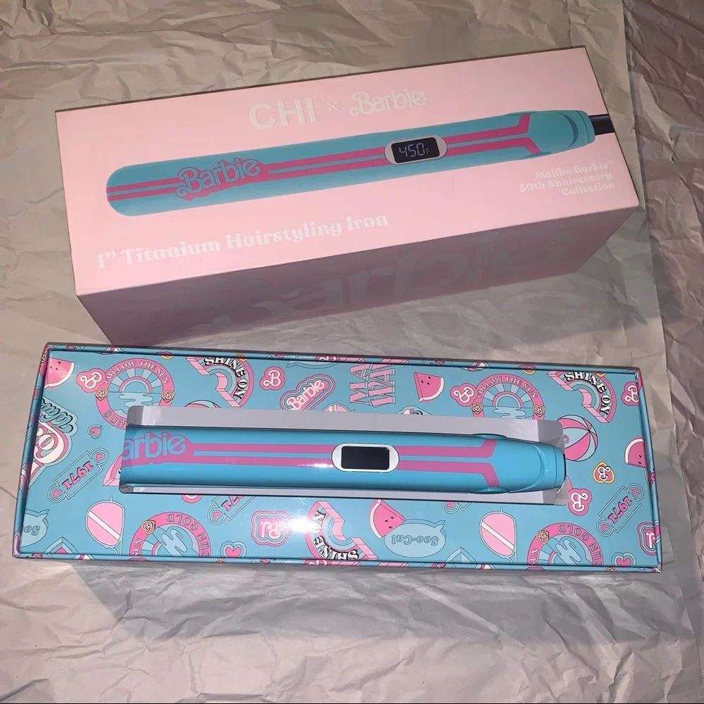 CHI X Barbie 1” titanium hairstyling iron - Picture 1 of 7
